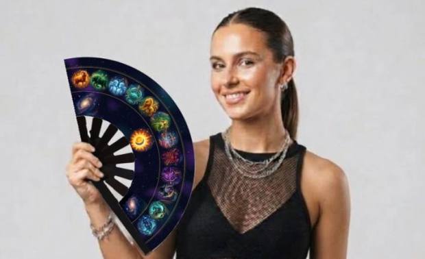 Modelo con el abanico Rueda zodiacal